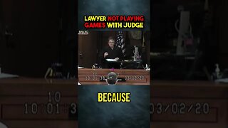 "Lawyer Wants NO GAMES with JUDGE! ⚖️🚫