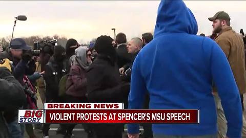 White nationalist Richard Spencer's appearance at Michigan State draws protests