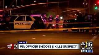 Suspect dies after officer-involved shooting in Mesa