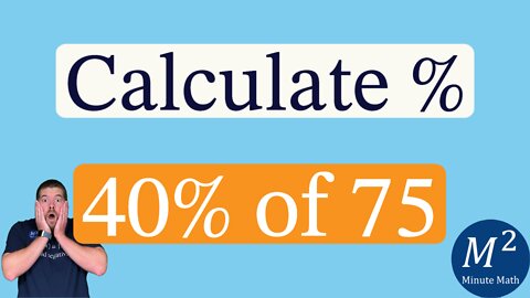 A Cool Percent Trick | Calculate 40% of 75 in Your Head | Minute Math Tricks - Part 93 #shorts