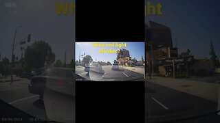 Running a red light in LA