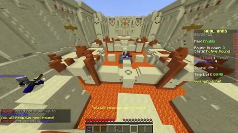 Bowspamming in Hypixel Woolwars