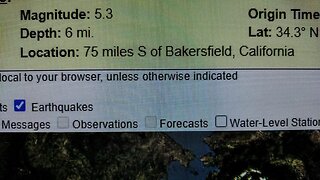 5.3 Downgraded To 5.1 California Between Oak View & Santa Paula . 8/20/2023