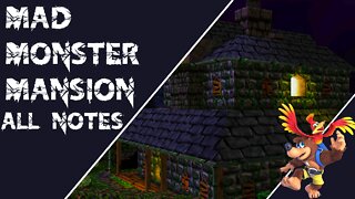 Banjo-Kazooie - Mad Monster Mansion - All 100 Note Locations