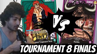 SHOUTCASTING CASH TOURNAMENT 8 FINALS | Eustass Kid [Green] VS Kaido [Purple] | OPTCG