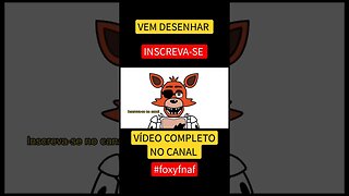 COMO DESENHAR FOXY FNAF FÁCIL #desenho #shorts #desenhofacil #desenholivre