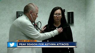 Asthma attacks peak this fall season