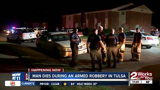 Man dies during armed robbery in Tulsa
