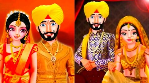 Indian Punjabi wedding game|Indian wedding game-Haldi,mehndi,makeup-girl games-Android gameplay