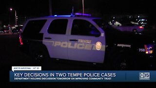 Key decisions made in two Tempe police cases