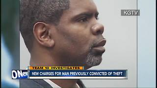 New charges for man convicted of theft