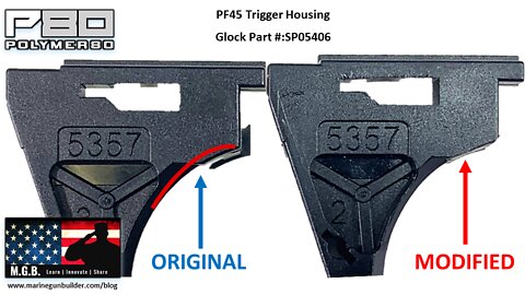 P80 PF45 GLOCK OEM Trigger Fix
