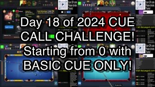 Day 18 of 2024 CUE CALL CHALLENGE! Starting from 0 with BASIC CUE ONLY!