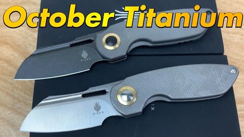 Kizer October Titanium !! Great little classy edc !