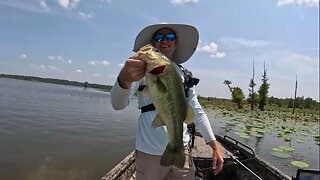 Bass Fishing A Secluded Arkansas Lake
