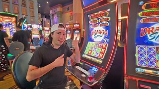 We Hit The Bonus On A Dragon Spin Slot Machine... See How Much It Paid!!