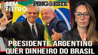 Presidente argentino novamente em busca de dinheiro no Brasil