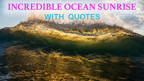 Relaxing Ocean Swim with Quotes