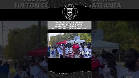 Blacks For Trump protesting outside of Fulton County Jail in Atlanta #shrots #podcast #trump