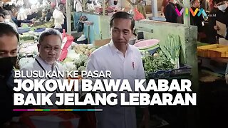 Jelang Lebaran, Jokowi Bawa Kabar Bahagia Setelah Blusukan ke Pasar