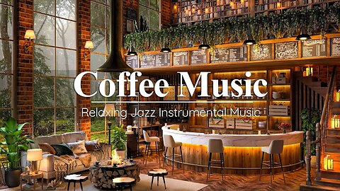 Rainy Day at Cozy Coffee Shop Ambience - Positive Jazz Instrumental Music for Work, Study, Relax