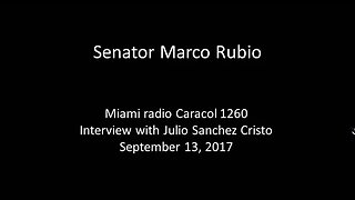 Rubio discute la recuperación de la Florida después de Huracán Irma