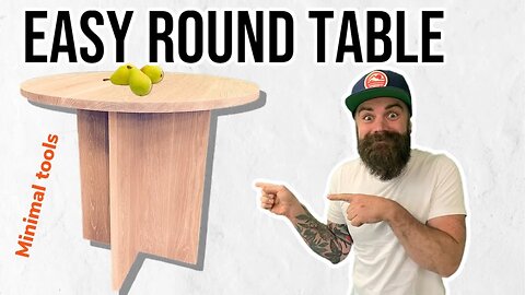 Easy DIY Round Table