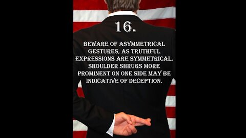 Deception Tip 16 - Symmetrical Gestures - How To Read Body Language