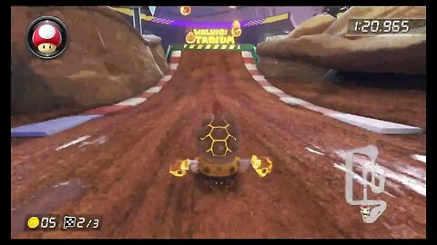 Mario Kart 8 Deluxe DLC Wave 4 Time Trials - GCN Waluigi Stadium (150cc) - 2:07.821