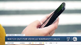 Watch out for vehicle warranty calls