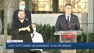 Gov. Stitt urges Oklahomans to slow spread of COVID-19