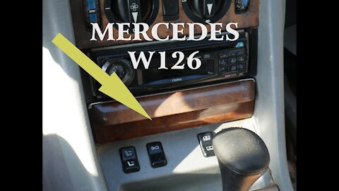 Mercedes Benz W126 - Como desmontar el cenicero tutorial