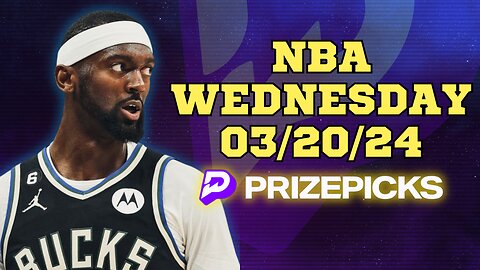 #PRIZEPICKS | BEST PICKS FOR #NBA WEDNESDAY | 03/20/24 | BEST BETS | #BASKETBALL | TODAY | PROP BETS
