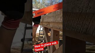 Using Straight Edge to Set Sub Fascia |Online Shed Kit|