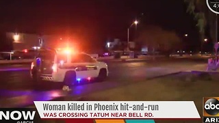Woman killed in Phoenix hit-and-run