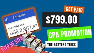 Get Paid $799.00 Today With Ads, CPA Marketing Fast Trick, Digital Marketing Company