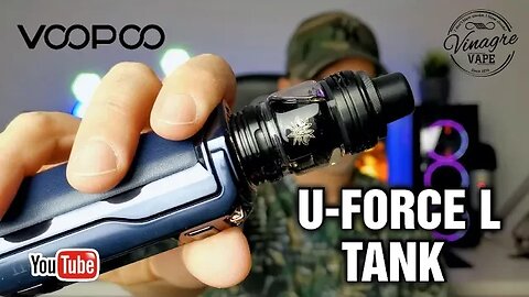 [PT] Voopoo U-FORCE L Tank top airflow que leva as coils PnP