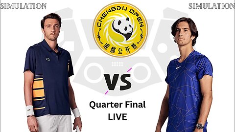 Arthur Rinderknech vs Lorenzo Musseti l Chengdu Open 2023 | Quarter Final Live | Simulation