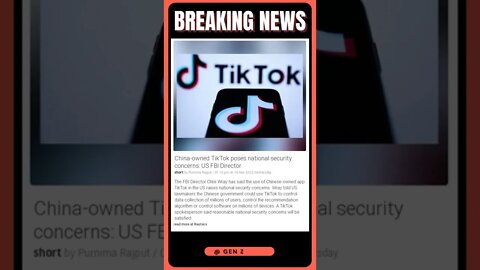 TikTok: China's Social Media App That's a National Security Concern, According to the FBI | #shorts