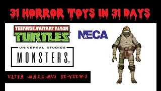 🎃 Michelangelo as The Mummy | Teenage Mutant Ninja Turtles | NECA | 31 Horror Toys in 31 Days