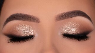 Soft Glitter Eye Makeup for Wedding / Party / Special Occasion!