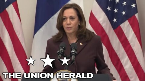 Vice President Harris Holds a Press Conference at the Paris International Conference for Libya