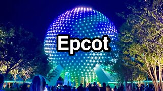 New Disney SpaceShip Earth Lighting Display Epcot 4K - Beacon of Magic