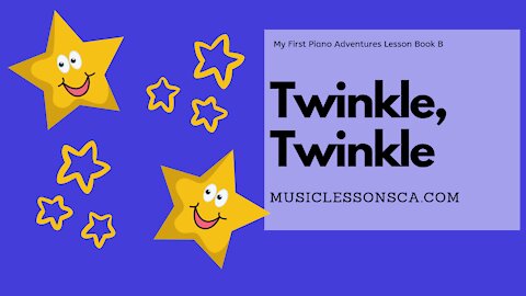 Piano Adventures Lesson Book B- Twinkle Twinkle Theme and Variation