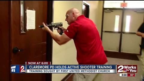 Claremore Police hold active shooter training