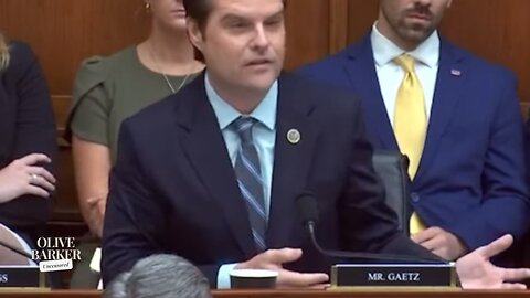 Rep. Matt Gaetz, “Since You’re The FBI, Who’s Running The Country?”