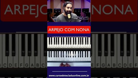 Arpejo com nona - Aula de Teclado