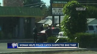 Woman helps police catch her own bike thief
