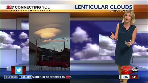 Did you see the lenticular clouds this morning?