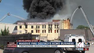 Officials investigating cause of three-alarm fire in KCMO